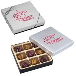 Truffles - 9-Pieces - Silver Box