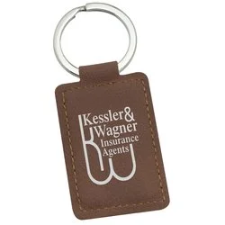 Executive Leatherette Keychain