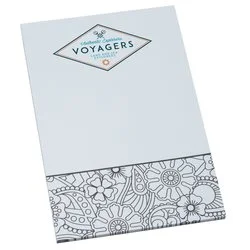 Colour-In Notepad - Floral