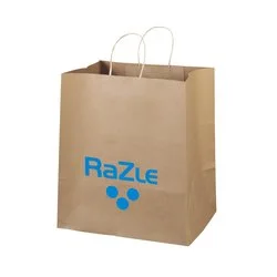 Kraft Paper Brown Shopping Bag - 15-1/2" x 14"