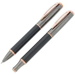 Sutton Twist Metal Pen & Rollerball Pen Set