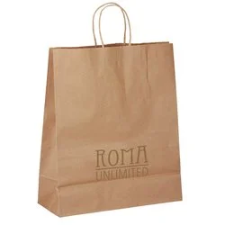 Kraft Paper Brown Shopping Bag - 15-3/4" x 13"