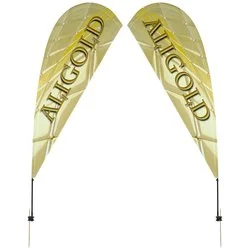 Outdoor Value Sail Sign - 9-1/2' - Two Sided