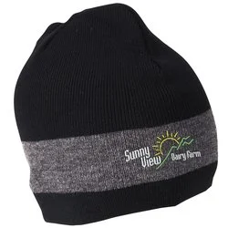 Fine Knit Single Stripe Beanie - 24 hr