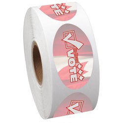 Full Colour Sticker by the Roll - Oval - 1" x 1-3/4"