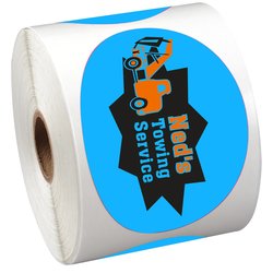 Full Colour Sticker by the Roll - Oval - 2-5/8" x 3-3/4"