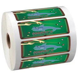 Full Colour Sticker by the Roll - Rectangle- 1-1/4" x 3-5/8"