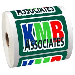 Full Colour Sticker by the Roll - Rectangle- 2-3/4' x 3-3/4"