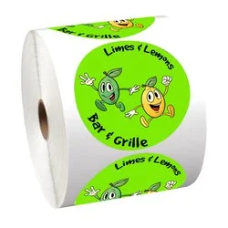 Full Colour Sticker by the Roll - Circle - 3-1/4"