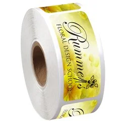 Full Colour Sticker by the Roll - Rectangle- 1" x 2-1/2"
