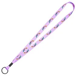 Dye-Sublimated Tubular Lanyard - 1/2" - 32" - Metal Split Ring