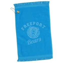 Fringed Golf Towel - 18" x 11" - Colour