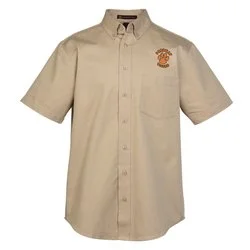 Foundation Teflon Treated Short Sleeve Cotton Shirt - Men's