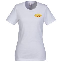 Gildan Lightweight T-Shirt - Ladies' - White - Embroidered