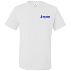 Jerzees Dri-Power 50/50 T-Shirt - Men's - White - Screen