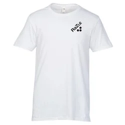 Fruit of the Loom Sofspun T-Shirt - Men's - White - Screen