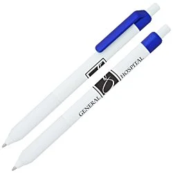 Alamo Pen - White - Metallic