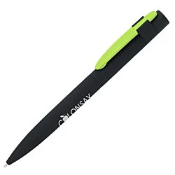 Harmony Soft Touch Metal Twist Pen - Black