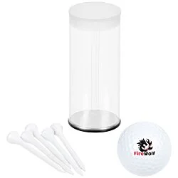 Golf Ball and Tee Tube