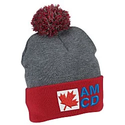 Pom Pom Cuffed Toque