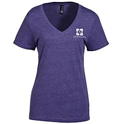 Primease Tri-Blend Deep V-Neck Tee - Ladies' - Screen