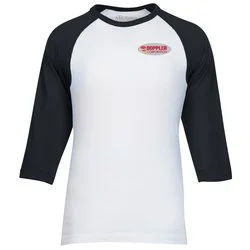 Euro Spun Cotton Baseball Tee - Men's - Embroidered