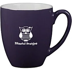 Duo-Tone Bistro Ceramic Mug - 16 oz.