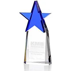 Colourful Star Crystal Award