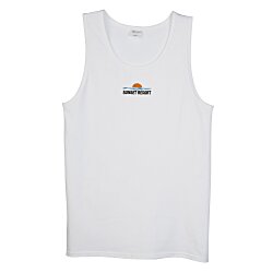 Everyday Cotton Tank Top - Men's - White - Embroidered