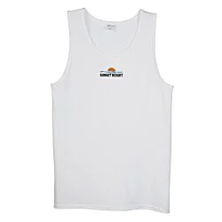 Everyday Cotton Tank Top - Men's - White - Embroidered