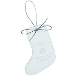 Jade Crystal Ornament - Stocking