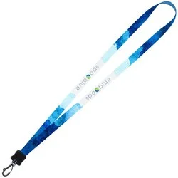 Dye-Sublimated Tubular Lanyard - 1/2" - 32" - Plastic Swivel Snap Hook