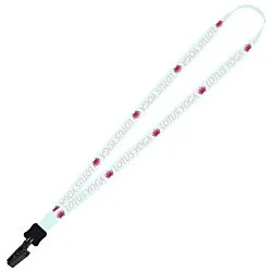 Dye-Sublimated Tubular Lanyard - 1/2" - 32" - Plastic Bulldog Clip