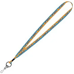 Dye-Sublimated Tubular Lanyard - 1/2" - 32" - Metal Swivel Snap Hook