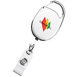 4PCS Retractable ID Card Holders with Carabiner Badge Reel Card Holder Name  Badge Holder for ID Card Key Ring