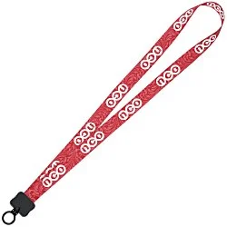 Dye-Sub Lanyard - 3/4" - 32" - Plastic O-Ring - Damask