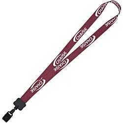 Dye-Sub Lanyard - 3/4" - 32" - Large Metal Bulldog Clip - Damask