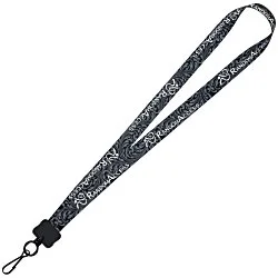 Dye-Sub Lanyard - 3/4" - 32" - Metal Swivel Snap Hook - Damask