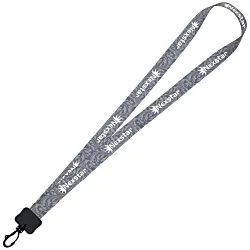 Dye-Sub Lanyard - 3/4" - 32" - Plastic Swivel Snap Hook - Damask