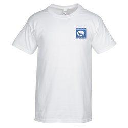 M&O Ringspun Cotton T-Shirt - White - Screen