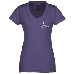 M&O Fine Blend V-Neck T-Shirt - Ladies' - Screen