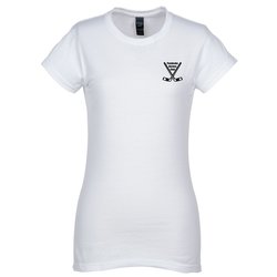 M&O Fine Jersey T-Shirt - Ladies' - White - Screen