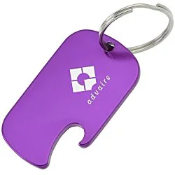 Dog Tag Bottle Opener Keychain