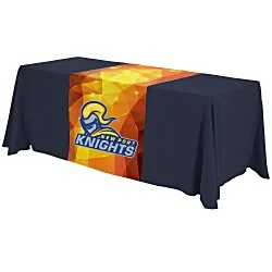 Serged 6' Closed-Back Table Throw and Runner Kit - Full Colour