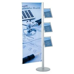 Flex Banner - Single Banner with Literature Rack