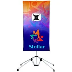 Quad-Pod Monitor Banner Stand