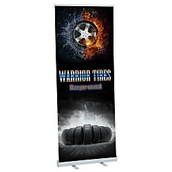 Economy Retractable Fabric Banner Display - 31-1/2"