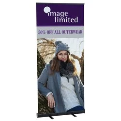 Economy Retractable Fabric Banner Display - 36"