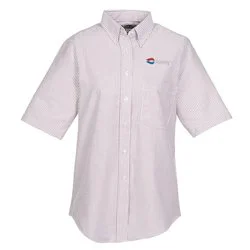Easy Care Short Sleeve Stripe Oxford Shirt - Ladies'