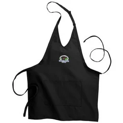 V-Neck Bib Apron with Two Pockets